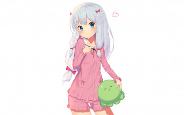 Картинка аниме eromanga-sensei фон взгляд девушка