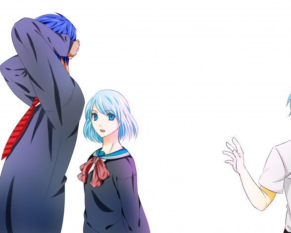 Обои картинки фото аниме, kuroko no baske, двое