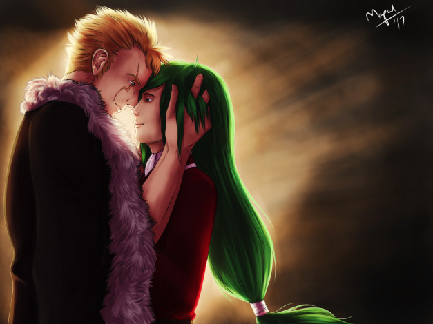 Обои картинки фото аниме, fairy tail, лексус, фрид