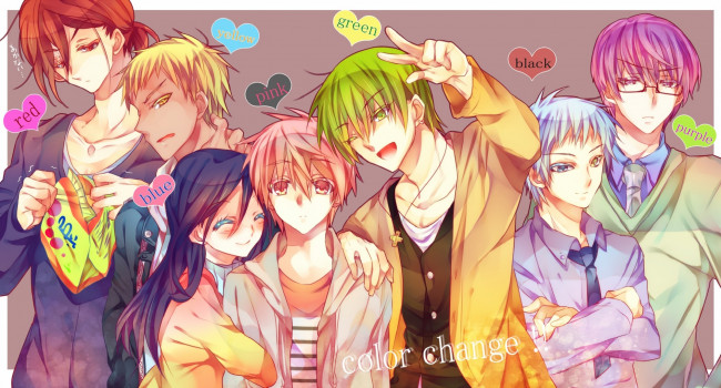 Обои картинки фото аниме, kuroko no baske, парни