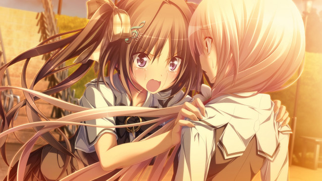 Обои картинки фото аниме, chrono clock, фон, взгляд, девушка