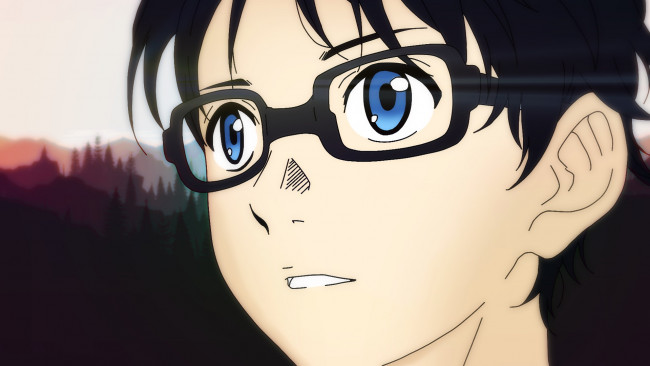 Обои картинки фото аниме, shigatsu wa kimi no uso, парень, взгляд, фон