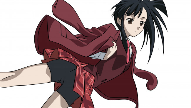 Обои картинки фото аниме, unknown,  другое, девушка, взгляд, фон