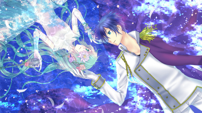 Обои картинки фото аниме, vocaloid, персонажи