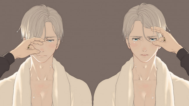 Обои картинки фото аниме, yuri on ice, виктор, никифоров