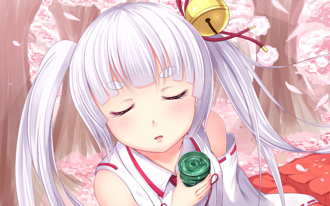 Обои картинки фото аниме, busou shoujo machiavellianism, фон, девушка, взгляд