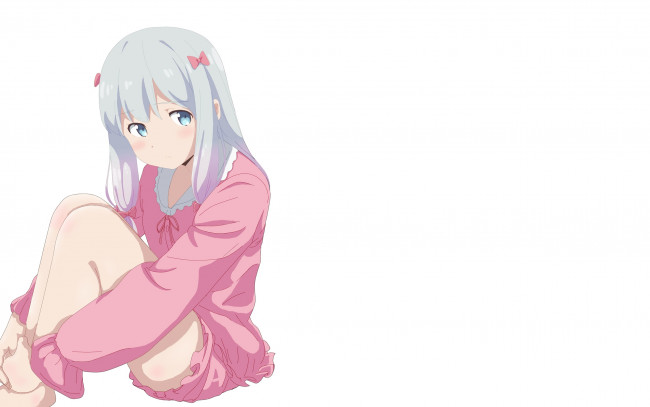 Обои картинки фото аниме, eromanga-sensei, фон, взгляд, девушка