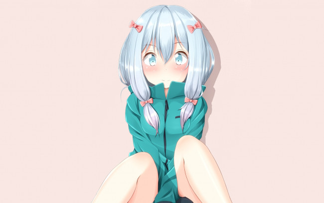 Обои картинки фото аниме, eromanga-sensei, фон, взгляд, девушка