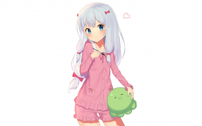 Обои картинки фото аниме, eromanga-sensei, фон, взгляд, девушка
