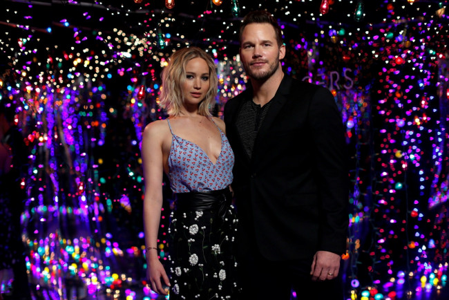 Обои картинки фото chris pratt, jennifer lawrence, разное, знаменитости, chris, pratt, jennifer, lawrence