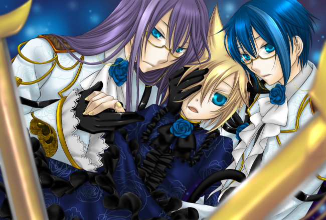 Обои картинки фото аниме, vocaloid, парни