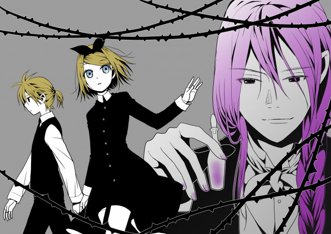 Обои картинки фото аниме, vocaloid, персонажи