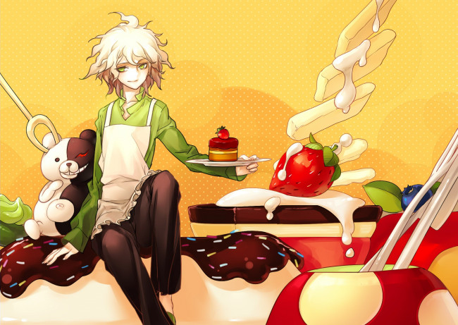 Обои картинки фото аниме, danganronpa, сладости