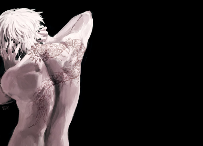 Обои картинки фото аниме, tokyo ghoul, спина