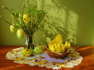 обоя праздничные, пасха, яйца