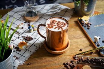 Картинка еда кофе +кофейные+зёрна снедь