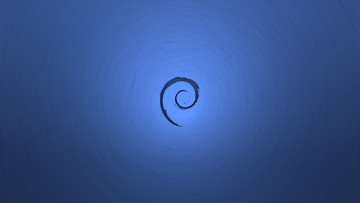 обоя компьютеры, debian, логотип, фон