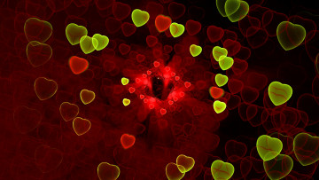 Картинка праздничные день+святого+валентина +сердечки +любовь сердечки фон