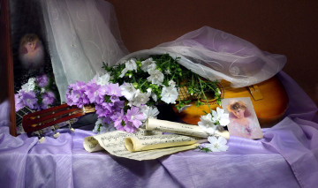 Картинка музыка -музыкальные+инструменты ноты гитара фотография