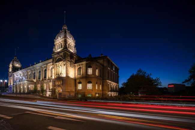 Обои картинки фото города, - здания,  дома, огни, улица, город