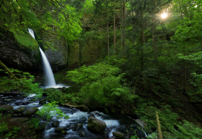 Обои картинки фото природа, водопады, простор