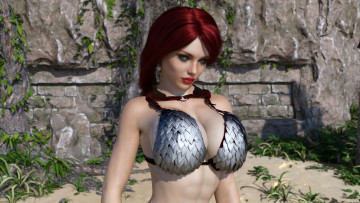 Картинка 3д+графика люди+ people взгляд девушка фон