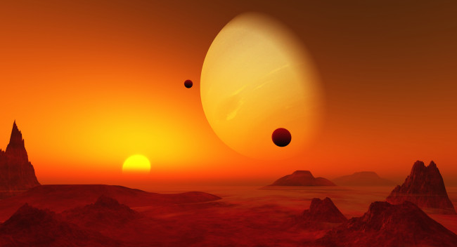 Обои картинки фото 3д графика, атмосфера, настроение , atmosphere ,  mood , поверхность, планеты