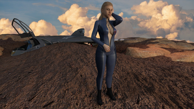 Обои картинки фото 3д графика, фантазия , fantasy, девушка, фон, взгляд