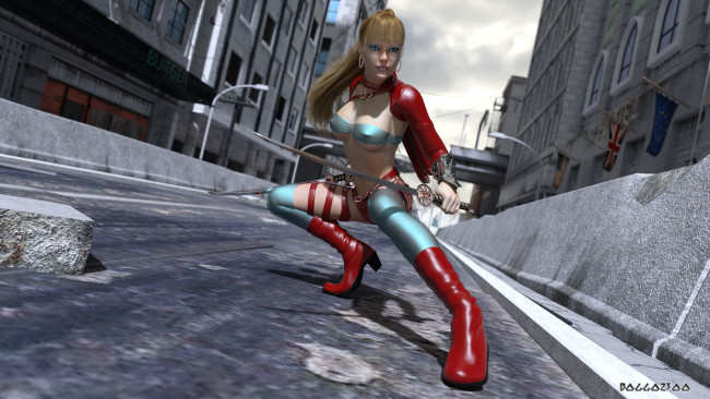 Обои картинки фото 3д графика, фантазия , fantasy, фон, взгляд, девушка