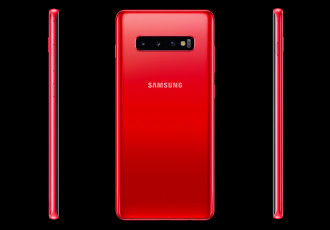 обоя samsung cardinal red galaxy s10, бренды, samsung, galaxy, s10, интеллектуальная, камера, обратная, беспроводная, зарядка, ai-оптимизация, работа, до, 24, часов, 5, объективов, powershare