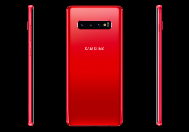 Обои картинки фото samsung cardinal red galaxy s10, бренды, samsung, galaxy, s10, интеллектуальная, камера, обратная, беспроводная, зарядка, ai-оптимизация, работа, до, 24, часов, 5, объективов, powershare