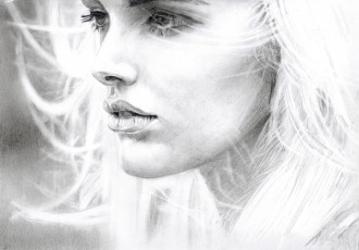 Картинка рисованное люди девушка фон