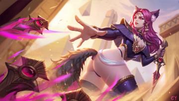 Картинка видео+игры league+of+legends chengyou liu хвост кинжалы город