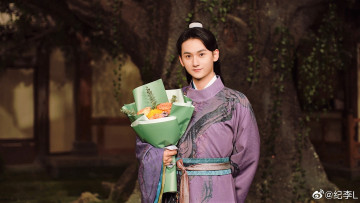 обоя мужчины, ji li, актер, костюм, букет