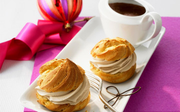 Картинка еда пирожные +кексы +печенье заварные кофе