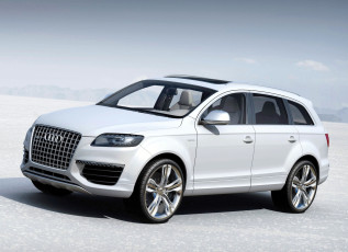 Картинка audi+q7 автомобили audi белый