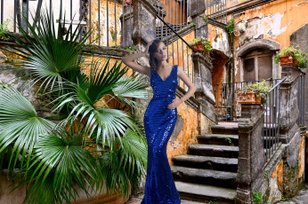 обоя девушки, ксения кокорева, вечернее, платье