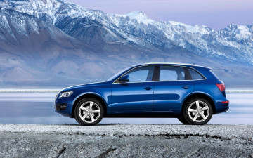 Картинка audi+q5 автомобили audi синий горы снег