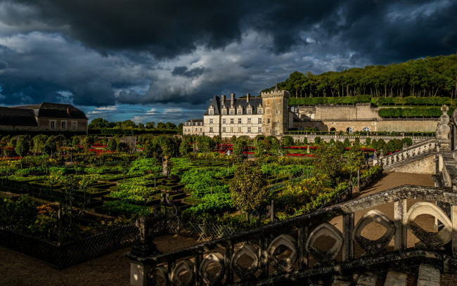 Обои картинки фото chateau de villandry, france, города, замки франции, chateau, de, villandry