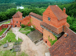 обоя turaida castle, latvia, города, - дворцы,  замки,  крепости, turaida, castle