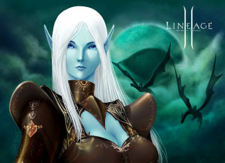 Картинка видео+игры lineage+ii +the+chaotic+chronicle эльфийка драконы