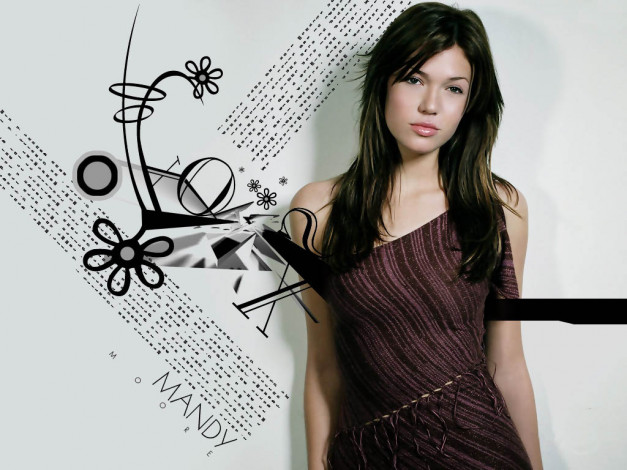 Обои картинки фото Mandy Moore, девушки