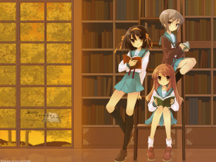 Картинка аниме the melancholy of haruhi suzumiya