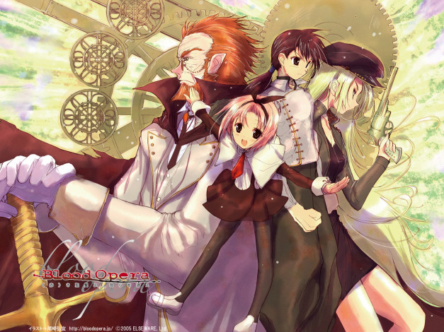 Обои картинки фото аниме, blood, opera