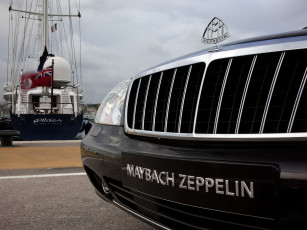 Картинка maybach 62 zeppelin автомобили фрагменты автомобиля