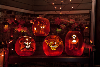 Картинка праздничные хэллоуин тыква свет