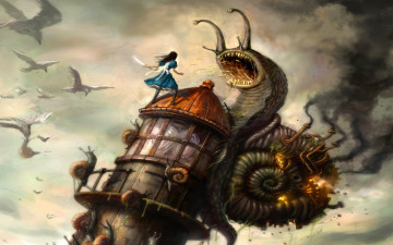 Картинка №511859 видео игры alice madness returns улитка алиса
