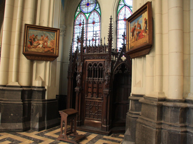 Обои картинки фото интерьер, убранство, роспись, храма