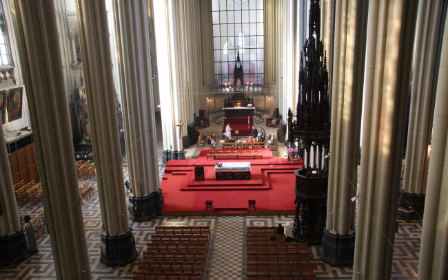 Обои картинки фото интерьер, убранство, роспись, храма, церковь