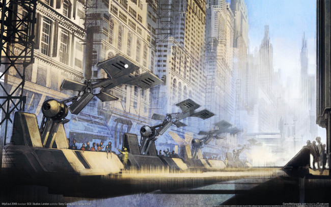 Обои картинки фото wipeout, 2048, видео, игры